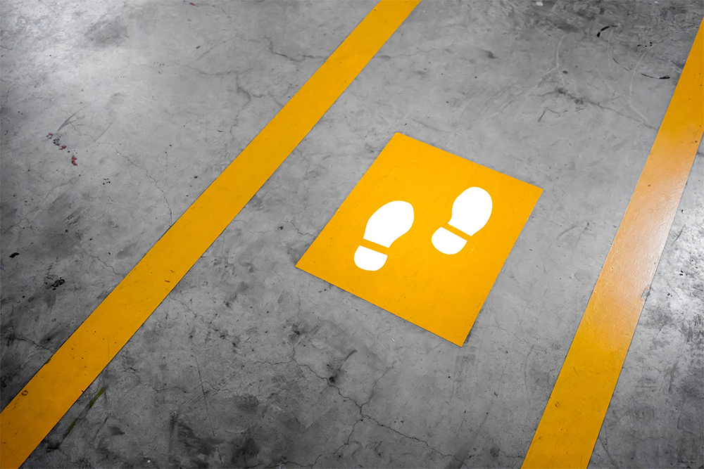 Floor Graphic path guide