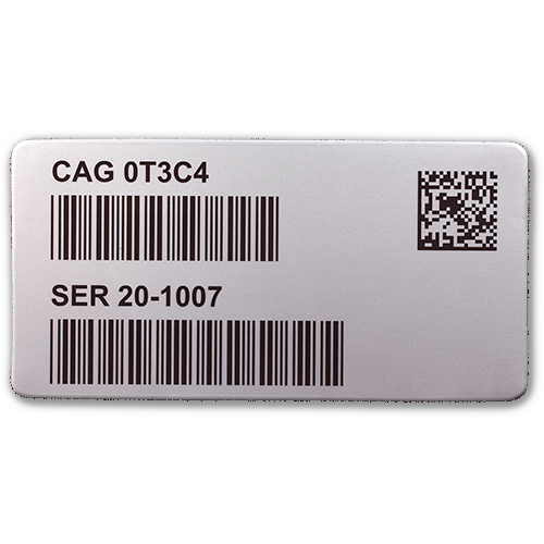 Aluminum UID Label