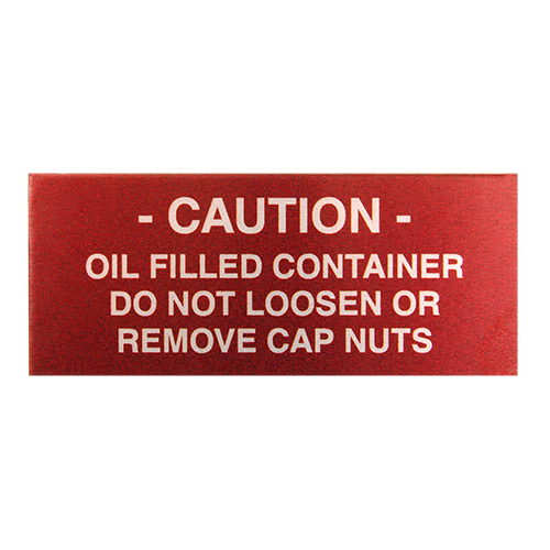 Caution Nameplate