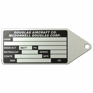 McDonnell Nameplate